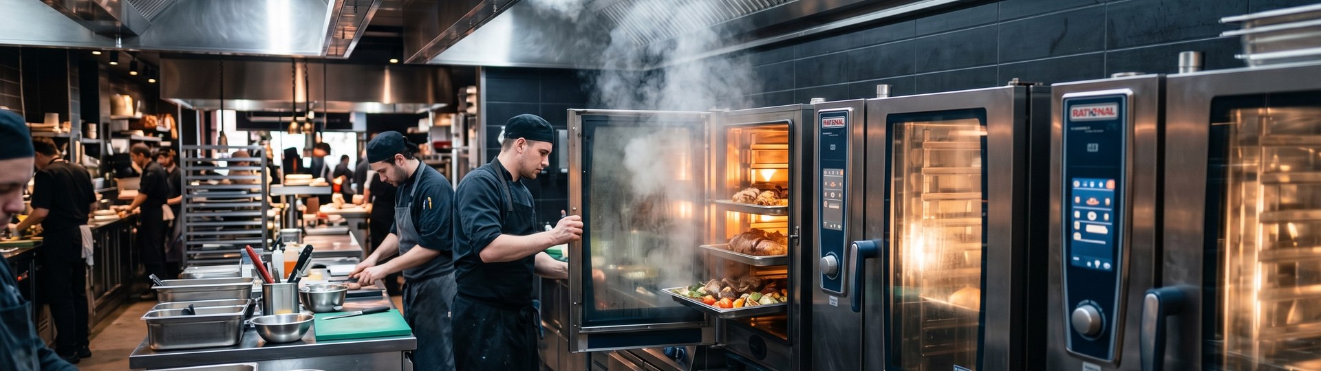 Cozinha profissional com fornos Rational — Teccook Campinas